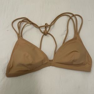 beige bikini top